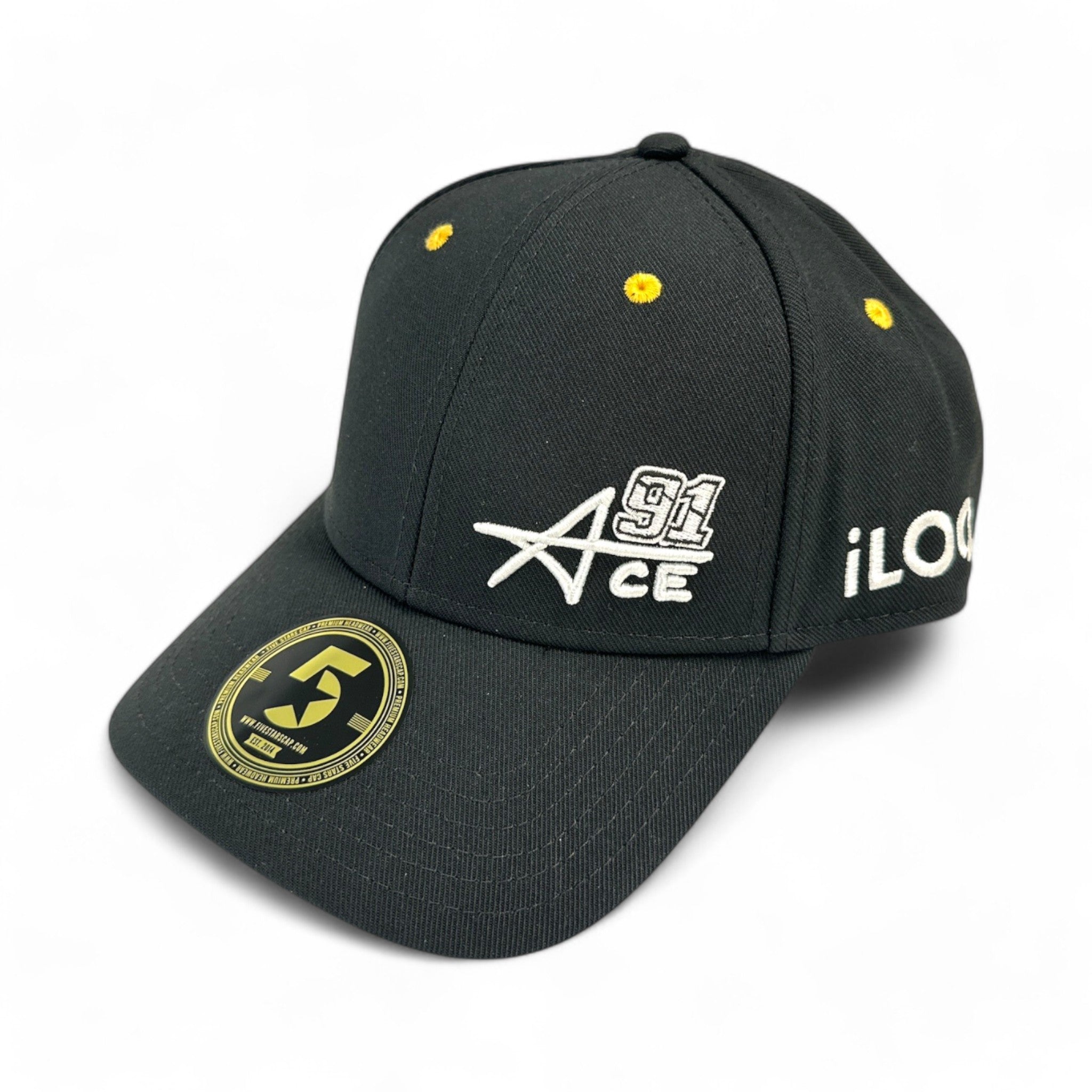 アルカポネ88 ACE 91 SPONSOR ROUNDBILL HAT - BLACK – Kimi By West Coast