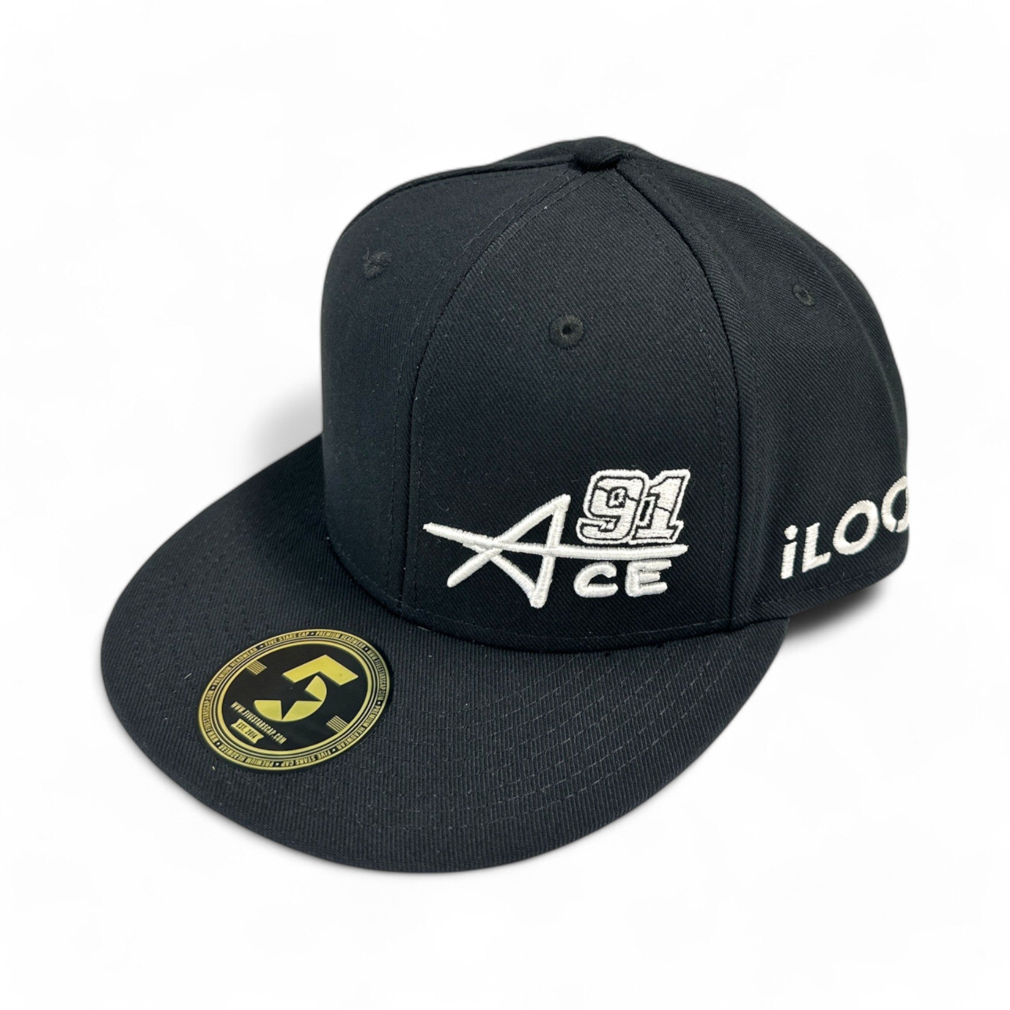 ACE 91 SPONSOR FLATBILL HAT IV - BLACK – Kimi By West Coast ACE 91 SPONSOR FLATBILL HAT IV - BLACK – Kimi By West Coast