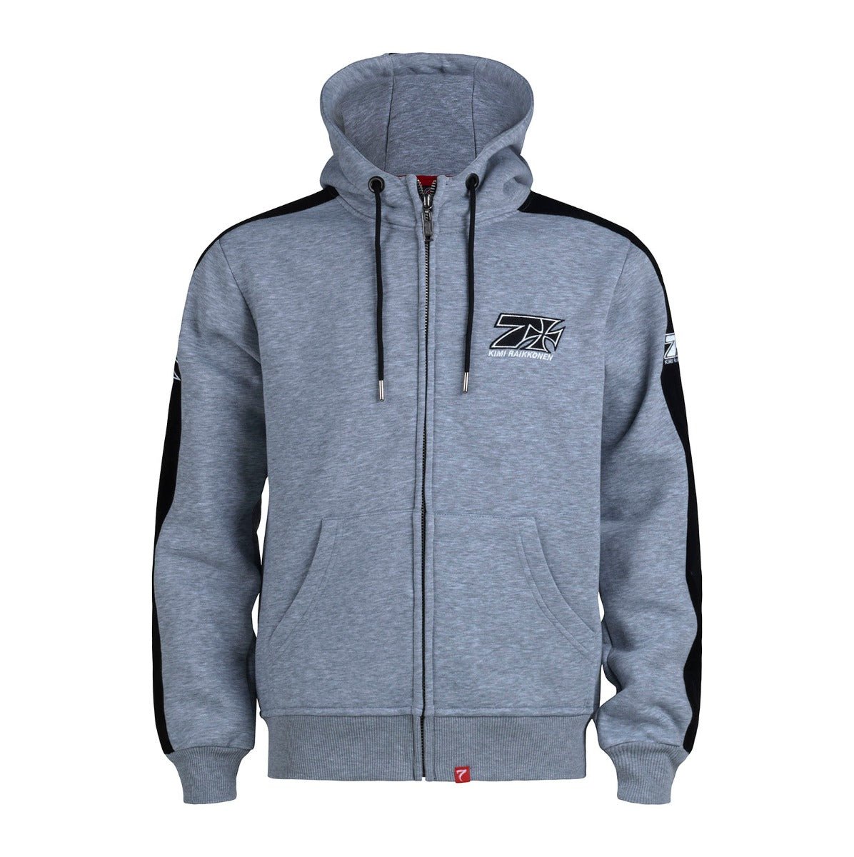 KIMI ESPOO BASIC HOODY - GREY/RED - jr-sportpromotions